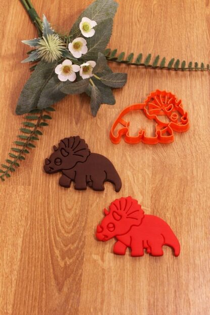 Trex Triceratops Stegosaurus Dinazor Ayak Izi 4lü Set Kurabiye Kalıbı - Görsel 5
