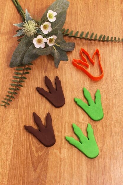 Trex Triceratops Stegosaurus Dinazor Ayak Izi 4lü Set Kurabiye Kalıbı - Görsel 6