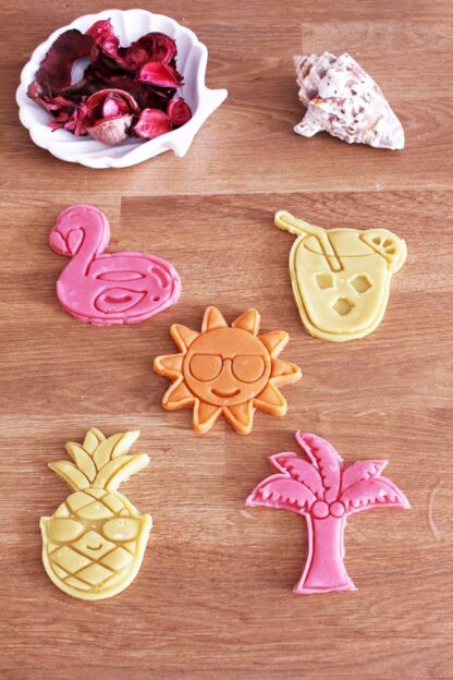 Yaz Palmiye Flamingo Güneş Limonata Ananas 5'li Set Kurabiye Kalıbı - Görsel 2
