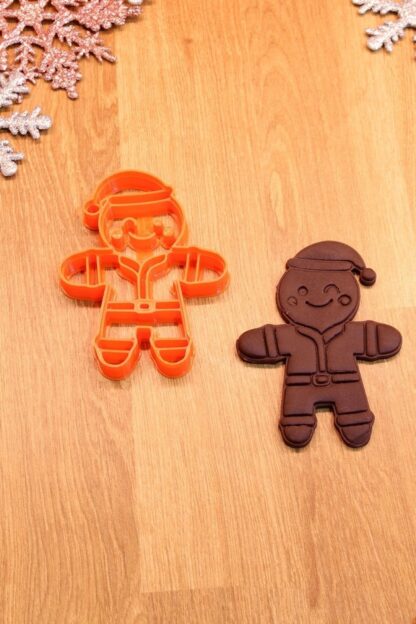 Yılbaşı Yeni Yıl Gingerbreadman Kurabiye Adam 3'lü Set Kurabiye Kalıbı - Görsel 5