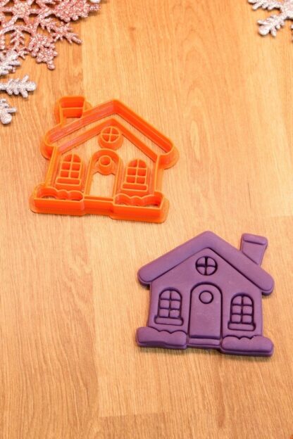 Yılbaşı Yeni Yıl Gingerbreadman Kurabiye Adam Ve Kadın Şeker Evi 3'lü Set Kurabiye Kalıbı - Görsel 5