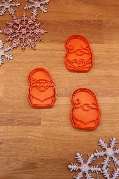 Yılbaşı Yeni Yıl Noel Cini Yer Cücesi 3'lü Set Kurabiye Kalıbı - Görsel 2