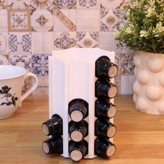 Nespresso Kapsül Kahve Uyumlu Tutucu Dekoratif Çok Amaçlı Stand Granit Görünümlü