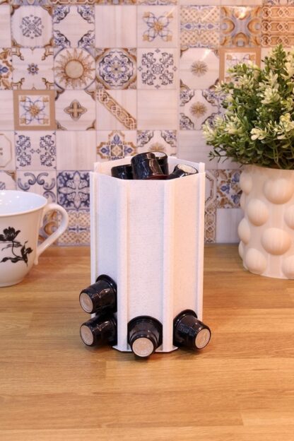 Nespresso Kapsül Kahve Uyumlu Tutucu Dekoratif Çok Amaçlı Stand Granit Görünümlü - Görsel 2