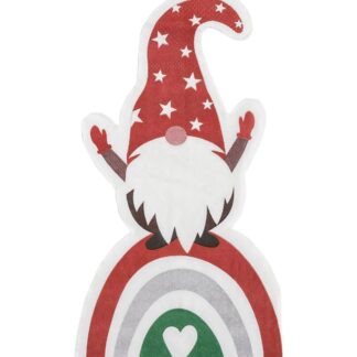Yılbaşı Cüce Gnomes Gökkuşağı Kağıt Peçete