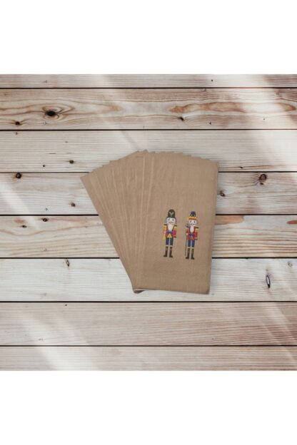 Yılbaşı Fındıkkıran Kurşun Asker Kağıt Peçete 8x16 Cm - Görsel 2