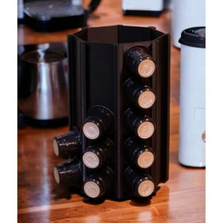 Nespresso Kapsül Kahve Uyumlu Tutucu Dekoratif Çok Amaçlı Stand Siyah