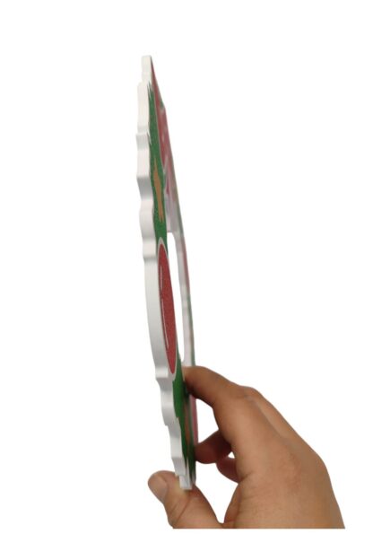 Yılbaşı Temalı Kapı Süsü Beyaz Kontürlü - Görsel 4