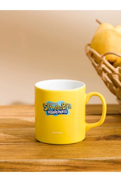 Sünger Bob Sponge Bob Temalı Renkli Baskılı Kupa 320 ml - Görsel 2