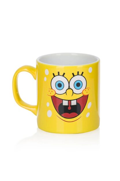Sünger Bob Sponge Bob Temalı Renkli Baskılı Kupa 320 ml - Görsel 4