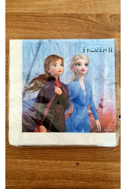 Frozen Karlar Ülkesi Prenses Elsa Desenli Kağıt Peçete Tabak Bardak Set - Görsel 3