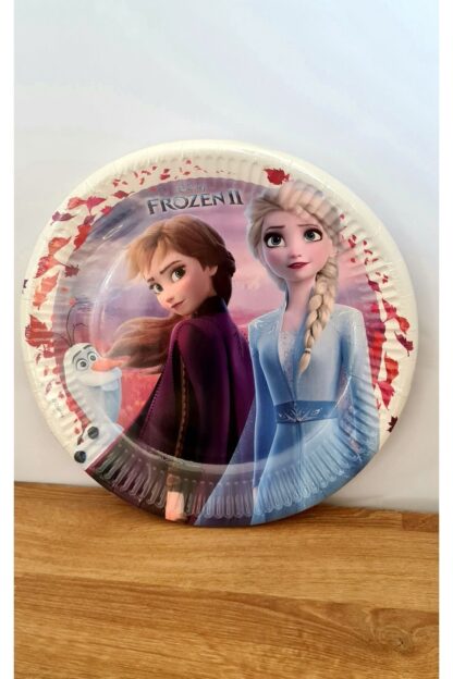 Frozen Karlar Ülkesi Prenses Elsa Desenli Kağıt Peçete Tabak Bardak Set - Görsel 4