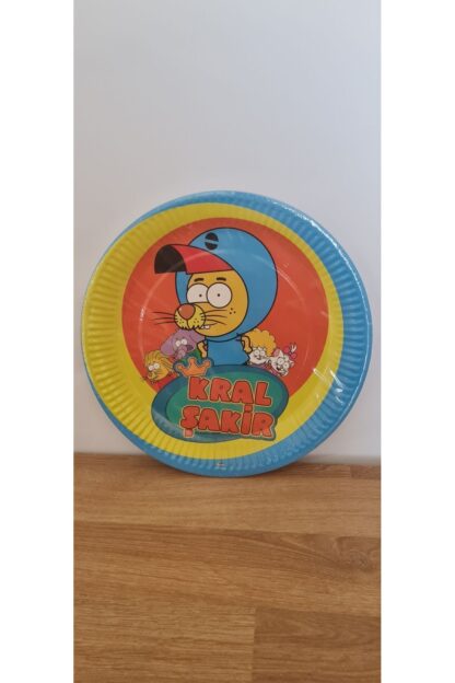 Kral Şakir Desenli Kağıt Peçete Tabak Bardak Set - Görsel 5