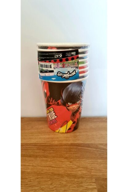Miraculous LadyBug Uğur Böceği ile Kara Kedi Desenli Kağıt Peçete Tabak Bardak Set - Görsel 4