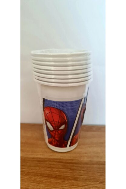 Spiderman Örümcek Adam Desenli Kağıt Peçete Tabak Bardak Set - Görsel 5