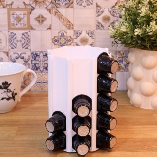 Nespresso Kapsül Kahve Uyumlu Tutucu Organizer Stand Beyaz