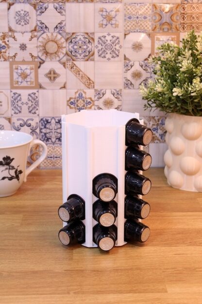 Nespresso Kapsül Kahve Uyumlu Tutucu Organizer Stand Beyaz