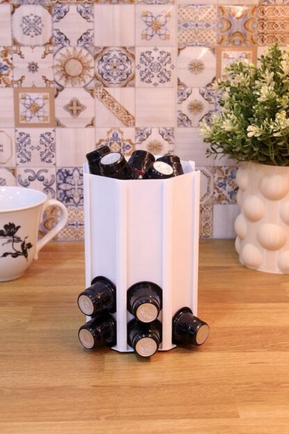 Nespresso Kapsül Kahve Uyumlu Tutucu Organizer Stand Beyaz - Görsel 2