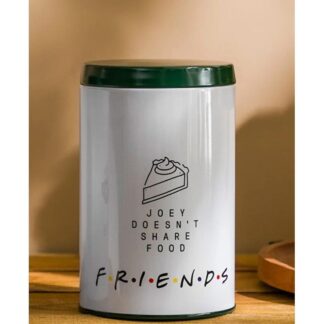 Friends Joey Doesn't Share Food Baskılı Metal Kurabiye Saklama Kabı 800ml