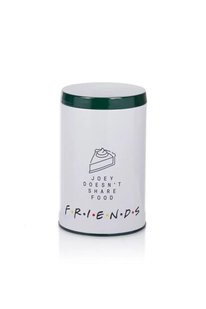 Friends Joey Doesn't Share Food Baskılı Metal Kurabiye Saklama Kabı 800ml - Görsel 4