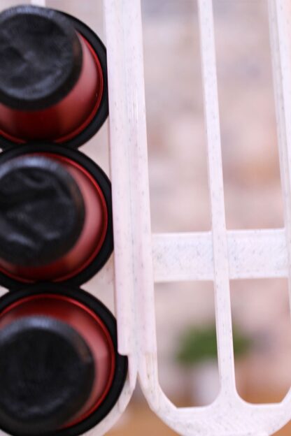 Nespresso Kapsül Kahve Uyumlu Yapıştırmalı Tutucu Organizer Granit Beyaz - Görsel 5