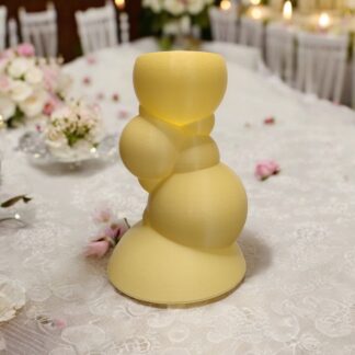 Balon Kulesi Özel Tasarım Dekoratif Vazo Pastel Sarı