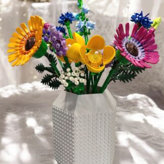 Lego Çiçek Uyumlu Özel Tasarım Büyük Dekoratif Vazo