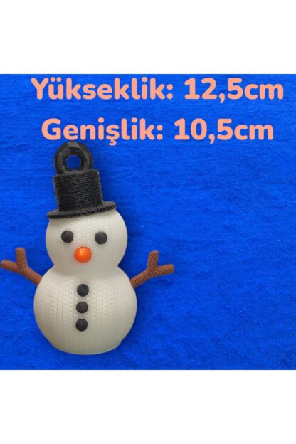 Titreyen Işıklı Kardanadam Masa Süsü Ağaca Asılabilir - Görsel 2
