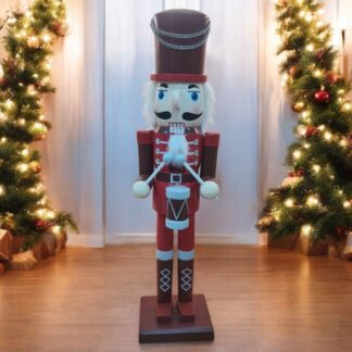 Yılbaşı Dekoru Ahşap Fındıkkıran Trampet Çalan Kurşun Asker Nutcracker