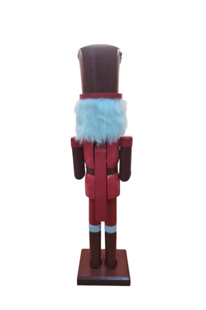 Yılbaşı Dekoru Ahşap Fındıkkıran Trampet Çalan Kurşun Asker Nutcracker - Görsel 4