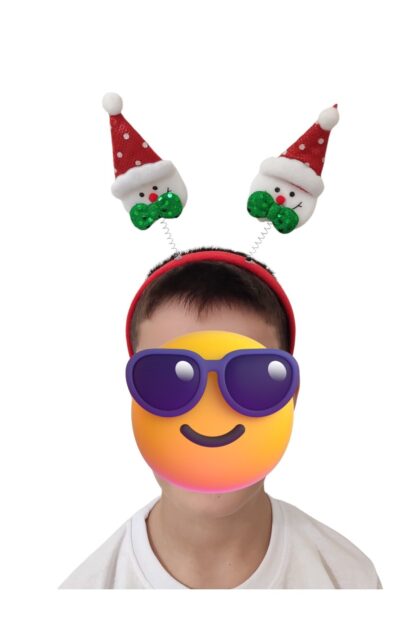 Şirin Noel Baba Figürlü Yılbaşı Tacı - Görsel 3
