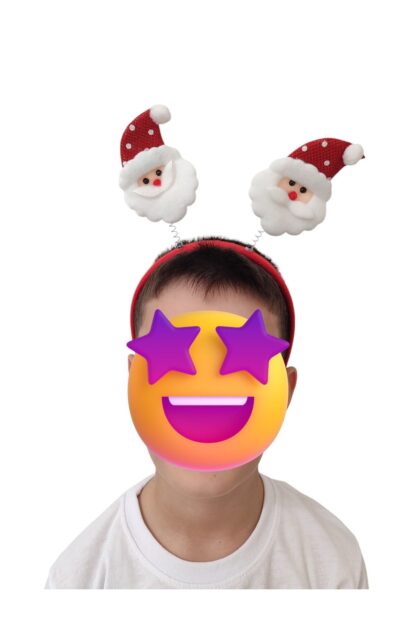 Şirin Noel Baba Şeklinde Yılbaşı Tacı - Görsel 3