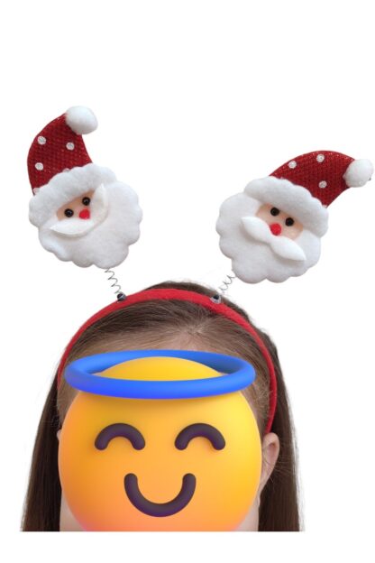 Şirin Noel Baba Şeklinde Yılbaşı Tacı - Görsel 4