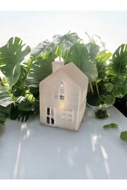 Alev Efektli Led Mum Işıklı Yılbaşı Mini Ev Dekoratif Biblo - Görsel 3