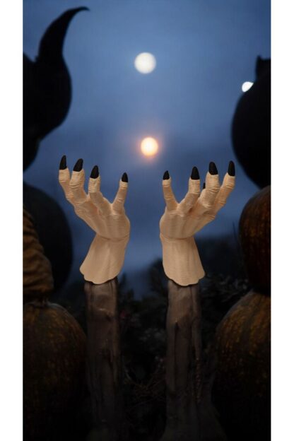 Halloween Cadılar Bayramı Dekoru Cadı Elleri 2 Adet Dekoratif Obje