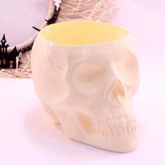 Halloween Cadılar Bayramı Dekoru Süsü Kuru Kafa Skull Kase Dekoratif Obje