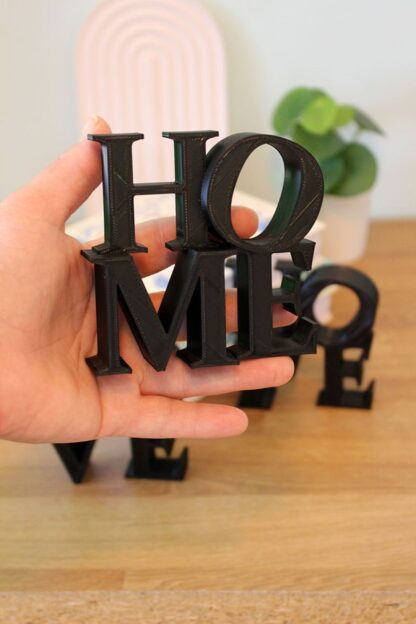 Home Love Hope Dekoratif Yazı Obje Siyah - Görsel 2