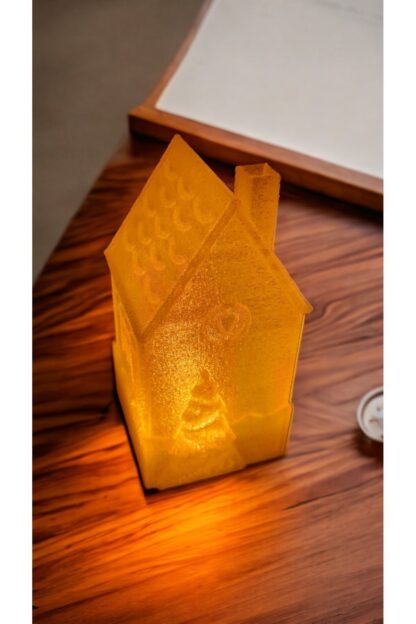 Led Mum Işıklı Yılbaşı Evi Dekoratif Biblo - Görsel 4
