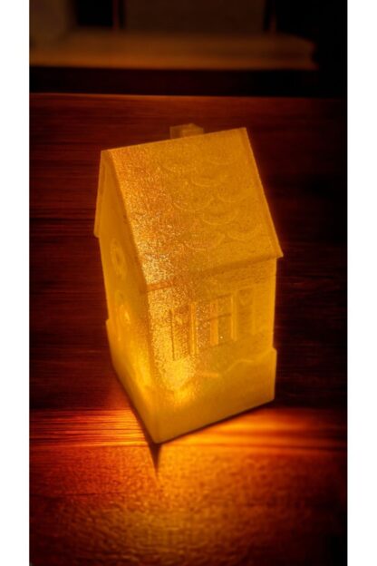 Led Mum Işıklı Yılbaşı Evi Dekoratif Biblo - Görsel 5