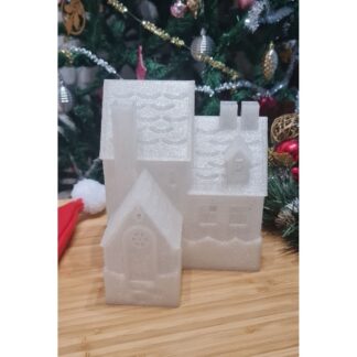 Led Mum Işıklı Yılbaşı Köşk Evi Dekoratif Biblo