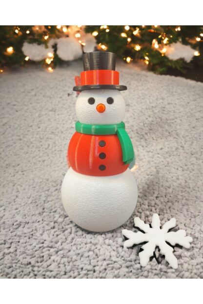 New Year Kardan Adam Yeni Yıl Yılbaşı Dekoru Dekoratif Obje Kırmızı - Görsel 2
