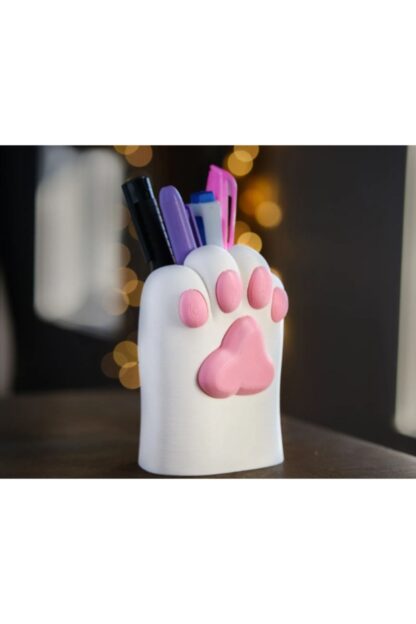 Sevimli Pati Pembe Desenli Dekoratif Obje
