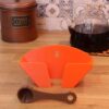 Kahve Filtre Kağıdı Tutucu Organizer Asılabilir Stand Turuncu Kahve Ölçü Kaşığı - Görsel 2