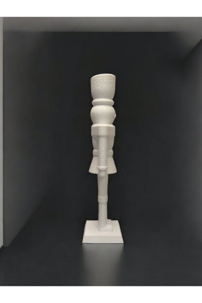 Yılbaşı Süsü Modern Fındıkkıran Nutcracker Dekoratif Obje Beyaz - Görsel 3