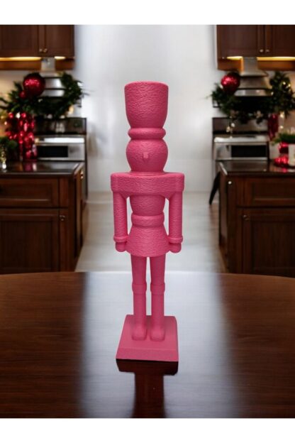 Yılbaşı Süsü Modern Fındıkkıran Nutcracker Dekoratif Obje Pembe - Görsel 2