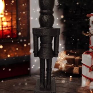 Yılbaşı Süsü Modern Fındıkkıran Nutcracker Dekoratif Obje Siyah