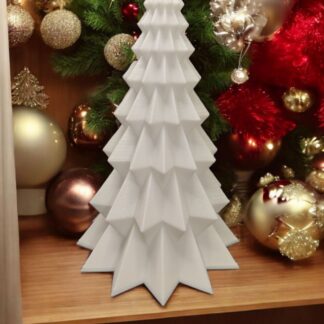 Yılbaşı Süsü Noel Çam Ağacı Dekoratif Obje Beyaz