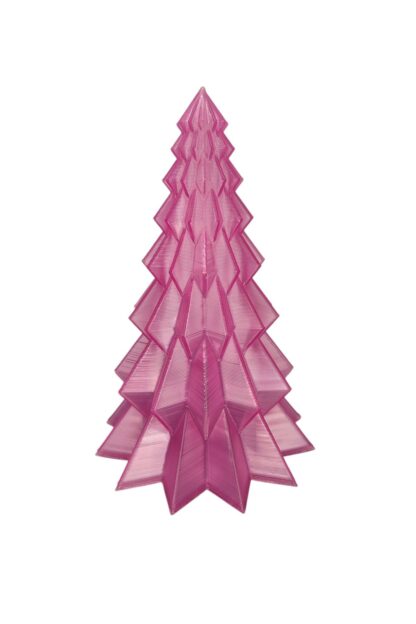 Yılbaşı Süsü Noel Çam Ağacı Dekoratif Obje Transparan Pembe - Görsel 2