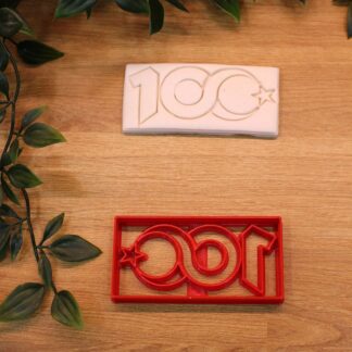Cumhuriyet 100. Yıl Logosu Kurabiye Kalıbı