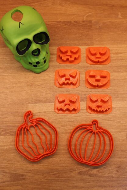 Halloween Cadılar Bayramı Korkutucu Kabak Suratlar Kurabiye Kalıbı